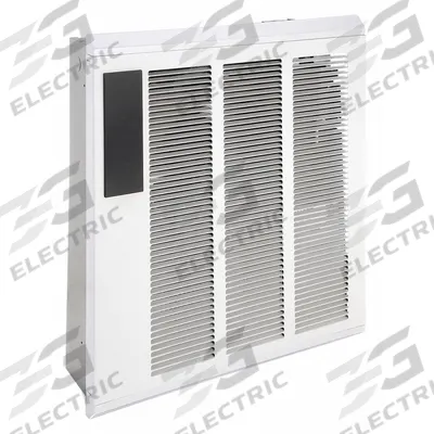 QMARK Recessed Electric Wall-Mount Heater: 1800 W/4000 W, 277V AC, Single Phase - Large Programmable Recessed Electric Wall Heaters