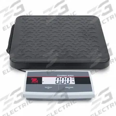 OHAUS Shipping Scale: 150 lb Wt Capacity - Imperial, 12 5/8 in Weighing Surface Dp, kg/lb, LCD (MPN i-C31M75R). Key specifications — attr1359871: 0.1 lb/0.05 kg; attr1359893: Steel.
