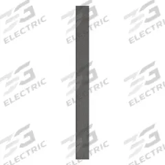 ASI GLOBAL Partition Column: Plastic Polymer, Pebble, Black, 82 in Ht, 7 in Wd, 1 in Thick (MPN 40-90870753-9205). Key specifications — Inner Core Type: Polymer; Brand: ASI GLOBAL PARTITIONS; Color: Black; Finish/Texture: Pebble.