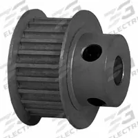 DAYTON Timing Pulley: Curvilinear, Fixed, For 9 mm Belt Wd, 24 Teeth, 3 mm Pitch, Aluminum (MPN 24-3M09-6FA3). Key specifications — Brand: DAYTON; Finish: Clear Anodized; For Belt Series: Powerhouse®.