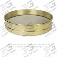 ADVANTECH Standard Stainless Steel Cloth Test Sieve: Stainless Steel, 12 in Outside Dia, 2 5/8 in Ht (MPN 1.00"BS12H). Key specifications — Screen Material: Stainless Steel; Brand: ADVANTECH; Frame Material: Brass; Standards: ASTM E11; US Standard Screen Size: 1 in.