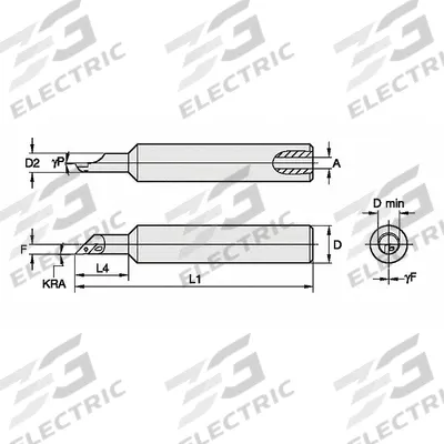 WIDIA Indexable Boring Bar: GTPI37562590647R (MPN 2828184) - Indexable Boring Bars