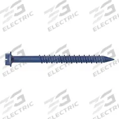 MKT FASTENING Concrete Anchor Screw: 1 1/4 in Overall Lg, 3/16 in Dia, Steel, Blue Ruspert, 25 PK (MPN H3125SP). Key specifications — Material Grade/Class: Grade C; Removable: Removable; System of Measurement: Inch; Tip Type: Self-Threading; Brand: MKT FASTENING; Screw Anchor Type: Concrete Screw Anchor; Anchor Type: Screw.