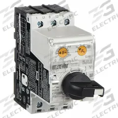 EATON Manual Motor Protector: Non-Reversing, 3 Poles, 32 A, Electronic Protection, Selector Switch (MPN XTPE032BCS). Key specifications — Maximum Voltage Rating: 600V AC; Brand: EATON; Thermal Units Required: None (Not Applicable to Electronic Overloads); Frame Size (Width): 45mm (B Frame).