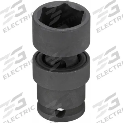 WESTWARD Impact Socket: 1 in Socket Size, 6-Point, Std, Black Phosphate, Not Tether Capable - 3/8" Drive SAE Flex Impact Sockets