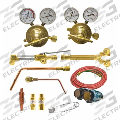 UNIWELD Outfit CGA300 w/Flashback Arrestors: Acetylene - Cutting, Heating & Welding Outfits