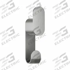 BRADLEY Robe Hook: 5 3/8 in x 1 1/4 in x 1 3/4 in, Stainless Steel, Satin, 50 lb Wt Capacity (MPN 9B1-110200). Key specifications — Brand: BRADLEY; Material: Stainless Steel.