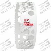 MILWAUKEE Hole Saw: 5 1/2 in Saw Dia., 3.5 Teeth per Inch, 1 5/8 in Max. Cutting Dp, Bi-Metal (MPN 49-56-0247). Key specifications — attr1098070: 3.5; attr1098087: MILWAUKEE.