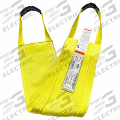 STREN-FLEX Web Sling: Type 9, Polyester, 1 Plies, 14 ft Sling Lg, 18 in Eye Lg, 1 Legs (MPN LB1-920P). Key specifications — Color: Yellow; Brand: STREN-FLEX; Sling Type: Type 9; Tag Type: Wear-Resistant Tag.