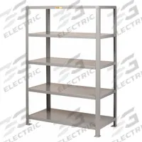LITTLE GIANT Metal Shelving: Heavy-Duty, Standalone, 60 in x 36 in, 72 in Overall Ht, 5 Shelves (MPN 5SH-3660-72). Key specifications — Brand: LITTLE GIANT; Finish: Powder Coated; Color: Gray.