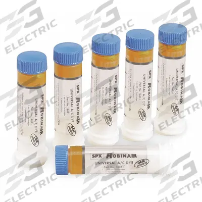 ROBINAIR Universal Dye Cartridge: A/C Dye Refill, 6 Pieces - A/C Dye Refills