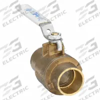 APOLLO Manual Two-Way Ball Valve: 1 1/4 in, Brass, Straight, Sweat x Sweat, Full Port Ball Port (MPN 77FLF20601). Key specifications — Brand: APOLLO; Handle: Lever.