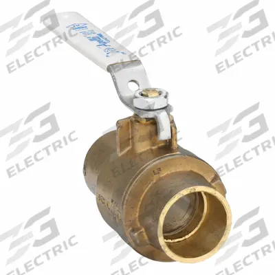 APOLLO Manual Two-Way Ball Valve: 1 1/4 in, Brass, Straight, Sweat x Sweat - Brass Ball Valves