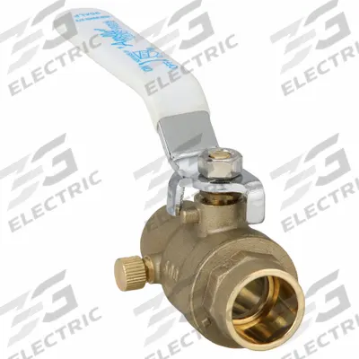 APOLLO Manual Two-Way Ball Valve: 3/4 in Pipe Size, Sweat x Sweat, Brass - Brass Stop & Waste Valves for Potable Water