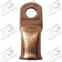 WESTWARD Lug: Crimpable Side Terminal, Crimp/Solder, Copper, 6 ga, 1/4 in Stud Size, Straight (MPN 23YY86). Key specifications — Shape: Straight; Raised Pads: No; Lug Type: Crimpable Side Terminal; Contact Material: Copper; Gauge: 6 ga; Stud Size: 1/4 in; Brand: WESTWARD.