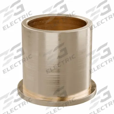OILITE Flanged Sleeve Bearing: Bronze, SAE 841, 20 mm Bore, 24 mm OD, 25 mm Lg - Lubricated General Purpose Metallic Flanged Sleeve Bearings