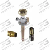 QUARTER BALL Ball Valve Sillcock: Quarter-Turn, Brass, Nickel, Plastic, 1/2 in Inlet Connection Size (MPN QB-110MC). Key specifications — Brand: QUARTER BALL; Design: No Kink; Body Material: Brass; Handle Material: Plastic; Color/Finish: Nickel; Handle Type: Quarter-Turn; Inlet Connection Type: NPT; Product Type: Sillcock.