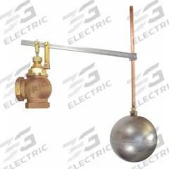 APPROVED VENDOR Float Valve Assembly: For Water Media, Angle Valve Body, Cylindrical, Bronze, FNPT (MPN AHLB300-GR). Key specifications — Mounting: Horizontal Piping; Arm Adjustability: Adjustable; Connection Gender - Side 1: Female; Connection Gender - Side 2: Female; Brand: APPROVED VENDOR; Connection Type - Side 1: NPT; Connection Type - Side 2: NPT; Flow Rate: 400 gpm @ 60 psi.