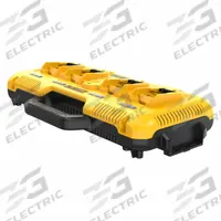 DEWALT Battery Charger: Multi-Port Charging, For 12V DC/20V DC/60V DC, 6 Ah Charged in 1-Hour (MPN DCB104). Key specifications — attr1255775: Rapid; attr1255810: 12V DC; attr1255811: (4) 12V/20V/60V; attr1255812: 120V AC.