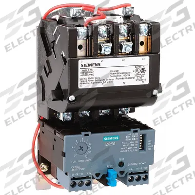 Siemens Magnetic Motor Starter: Non-Reversing, 3 Poles, NEMA Size 0, 18 A - Non-Reversing Starters with Electronic Overloads