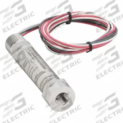 Pressure Transmitter, 5,000 psi (MPN E2FA5NF0215CFX03F5000#). Key specifications — Process Connection Type: NPT; Intrinsically Safe: Not Specified Intrinsically Safe; Housing Material: Stainless Steel; IP Rating: IP66; Electrical Connection: 1/2 in NPT Conduit with Cable; Series: E2F; NEMA Rating: 4X; Output: 1 to 5V DC.