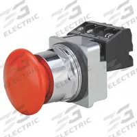 SIEMENS Mushroom Head Push Button: Non-Illuminated, Mushroom Head Profile, Non-Metallic, 30 mm (MPN US2:52PP2W2A). Key specifications — Brand: SIEMENS; Action: Maintained; Series: Class 52; Push Button Material Type: Non-Metallic.