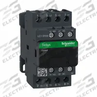 SCHNEIDER IEC Magnetic Contactor: Non-Reversing, 4 Poles, 4NO Contacts, 25 A, 120V AC Coil (MPN LC1DT25G7). Key specifications — Brand: SCHNEIDER; Integrated Surge Suppression: No.