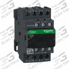 SCHNEIDER IEC Magnetic Contactor: Non-Reversing, 4 Poles, 4NO Contacts, 25 A, 120V AC Coil (MPN LC1DT25G7). Key specifications — Brand: SCHNEIDER; Integrated Surge Suppression: No.