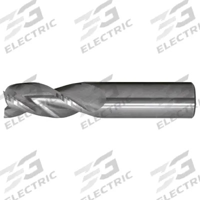 CLEVELAND Corner Radius End Mill: Carbide, 3 Flute, 1" Mill Dia, 2-1/2" LOC, 0.03" Rad - Carbide Corner-Radius End Mills for Aluminum