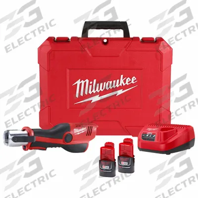 MILWAUKEE Cordless Press Tool Kit: M12 REDLITHIUM, Compact, Inline - Milwaukee Press Fitting Tools