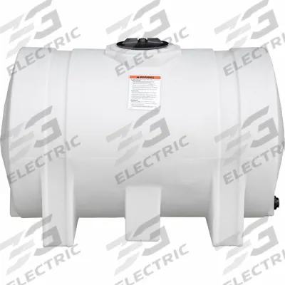 BUYERS PRODUCTS Storage Tank: Single Wall, Horizontal, 550 gal, Open Top, 1/4 in Wall Thick - Horizontal Liquid Storage Tanks