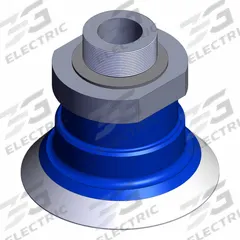 SMC Vertical Vacuum Inlet: Flat, M5 x 0.8 Vacuum Port, 25 mm Pad Dia, Food Grade Silicone Rubber, 40 (MPN ZP3P-T25PTSF-AG1). Key specifications — attr1019136: ZP3P-T25PTSF-AG1; attr1019138: SMC; attr1019139: 40.