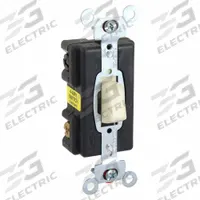 HUBBELL Wall Switch: Push Button Switch, 4-Way, Maintained, Ivory, 120/277V AC, 20 A (MPN HBL1284I). Key specifications — Illuminated: No; Voltage Rating: 120/277V AC.