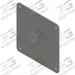 Wireway Closure Plate: 2 1/2 in Wd, 2 1/2 in Ht, 3 7/8 in Lg, Steel (MPN F22WP). Key specifications — Brand: HOFFMAN; With Knockouts: No.