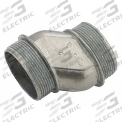 RACO Offset Nipple: 2 in Trade Size, Zinc, 3 5/32 in Overall Lg, Offset Nipple, Zinc (MPN 1458). Key specifications — Standards: UL 514B; Thread Size: 2"-11-1/2; Thread Type: NPSM; Brand: RACO; Item: Offset Nipple.