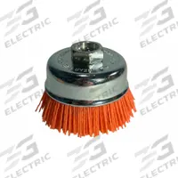 DICO Medium Grit Angle Grinder Brush: Crimped Abrasive Nylon, 3 in Dia, 0.04 in Fill Dia (MPN 7200001). Key specifications — Brand: DICO; Bristle Type: Crimped Wire; Grit: 120; Connection Size & Type: 5/8"-11 Arbor Hole.