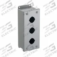 HAMMOND Push Button Enclosure: 30mm, 3 Holes, Carbon Steel, NEMA 12/13 (MPN 1435C). Key specifications — attr211299: HAMMOND; attr1043605: Indoor Dust & Water Droplets.