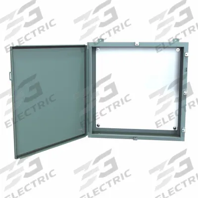 HAMMOND Electrical Enclosure: Steel, 30 in x 30 in x 8 in, NEMA 12/13/3R/4, w/Panel - Steel Washdown Enclosures