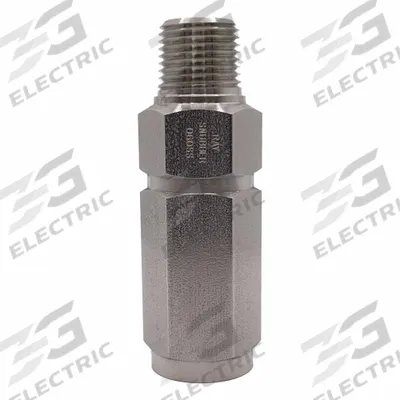 RAY Pressure Gauge Snubber: Stainless Steel, Piston, Stainless Steel NPT - Piston-Type Snubbers for Air, Water & Steam