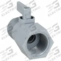 APPROVED VENDOR Manual Two-Way Ball Valve: 3/4 in, PVC, Straight, MNPT x FNPT, Full Port Ball Port (MPN 4250990). Key specifications — attr1008170: APPROVED VENDOR; attr1017899: Lever.
