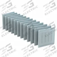 GRAINGER Link Air Filter: 20 in x 12 in x 1 in, 12 in Section Wd, 24 Sections, 3 Ply, MERV 8 (MPN 6B807). Key specifications — Performance Rating: MERV 8; Brand: GRAINGER; Media Material: Synthetic.