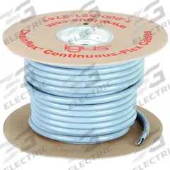 CHAINFLEX Control Cable: 18 AWG Conductor Size, 4 Conductors, PVC, 100 ft, Gray (MPN CF140US-07-04-100). Key specifications — Conductor Size: 18 AWG; Minimum Bend Radius Factor - Fixed: 7.5 x OD; Minimum Bend Radius Factor - Flexible: 8 x OD; Shielding: Shielded; Brand: CHAINFLEX.
