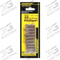 APPROVED VENDOR Power Bit: Power Bit, Imperial, PH2 Bit Industry Size, #2 Bit Size, Std, Hex, 10 PK (MPN 73334). Key specifications — attr1119695: APPROVED VENDOR; attr1119703: S2 Steel; attr1119710: Standard; attr1119708: Hex; attr1202404: #2.