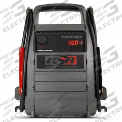 SCHUMACHER ELECTRIC Jump Starter: Boosting, For 12 V DC Battery Volt, Internal 2 A Charger, Plastic (MPN DSR168). Key specifications — Charger Function: Boosting; Charging Current @ Voltage: 3 A @12V, 2.4V @ USB, 3.0 @ USBC; Cold Cranking Amps @ Voltage: 2000 A Peak, 500 A Cranking Amps; Charge Type: Internal 2 A Charger; Material: Plastic; For Use With Battery Type: Gel; Brand: SCHUMACHER ELECTRIC.