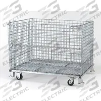 NASHVILLE WIRE Collapsible Bulk Container: 30.3 cu ft, 48 in x 40 in x 37 1/2 in, Lid Not Included (MPN C404830S4C). Key specifications — Brand: NASHVILLE WIRE; Stackable: Stacking Capable; Shape: Rectangular; Runner Location: None; Fork Entry: 4-Way Entry; Container Wall Type: Vented; Mobility: Mobile; Collapsible: Collapsible.