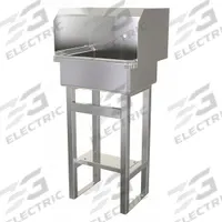 SANI-LAV Hand Sink: 43 1/2 in Overall Ht, 17 in Bowl Lg, 7 in Bowl Dp, 1 Faucet Holes, 16 ga (MPN 7270). Key specifications — Includes Side Splash: Side Splash Included; Brand: SANI-LAV.