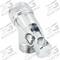ENCORE Showerhead Adapter with Hoop: Brass, Chrome Finish, 1/2 in Connection Size (MPN SS10-5808). Key specifications — Finish: Chrome; Connection Type: Male NPSM; Product Type: Showerhead Adapter with Hoop; Brand: ENCORE; Material: Brass.