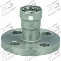 VIEGA MEGAPRESS Crimp Adapter Fitting: 1/2 in Pipe x 4 in Pipe Size, Press-fit x Flange, FKM (MPN 84845). Key specifications — Brand: VIEGA MEGAPRESS.