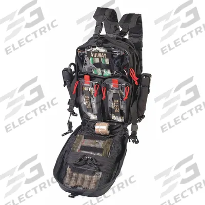 NORTH AMERICAN RESCUE Mini Medic Kit: 43 Components, Plastic, Bag, Black, No Medication Included - Backpack Trauma Kits