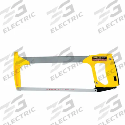 STANLEY High Tension Hacksaw: 12 in Blade Lg, Bi-Metal, 15 in Overall Lg, 24 - General Purpose Hacksaws